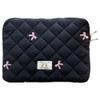 TIAASTAP Puffy Laptop Sleeve with Bow Pattern for MacBook Air, iPad & 11–15.6-Inch Laptops view 1