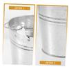Alipis Small Iron Metal Buckets, 8-Pack, Silver-Colored with Handles view 2