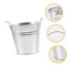 Alipis Small Iron Metal Buckets, 8-Pack, Silver-Colored with Handles view 4