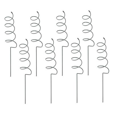 NULYLU 8-Piece Spiral Metal Garden Plant Supports