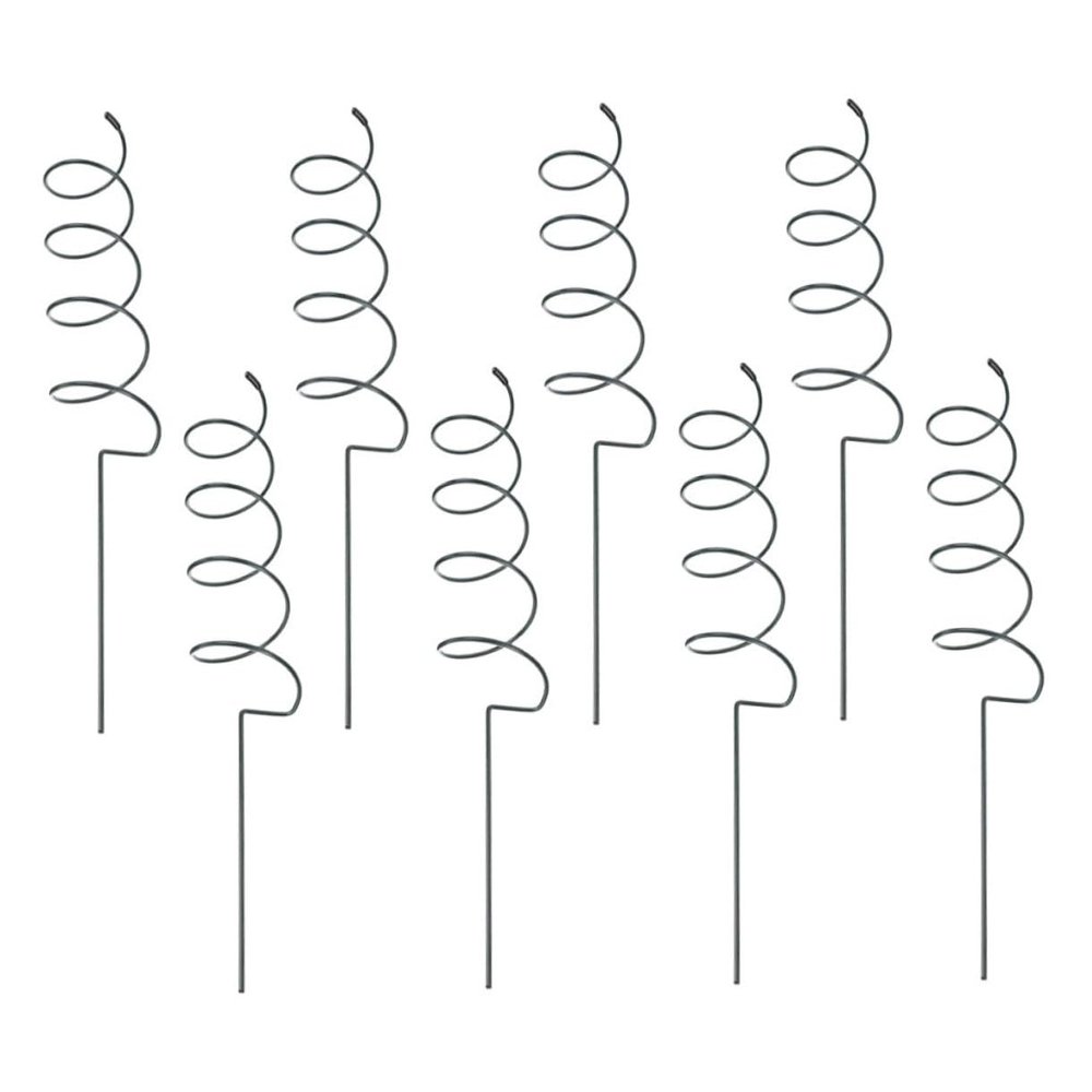 NULYLU 8-Piece Spiral Metal Garden Plant Supports