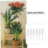 NULYLU 8-Piece Spiral Metal Garden Plant Supports view 2