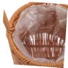 Handwoven Brown Rattan Flower Basket, Portable view 3