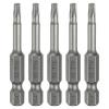 QUARKZMAN 5-Piece T15 Torx Bit Set, 1/4-Inch Hex Shank, 50 mm, Magnetic view 1