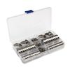 PRETYZOOM 80-Piece Stainless Steel Crimp Hose Clamp Set view 1