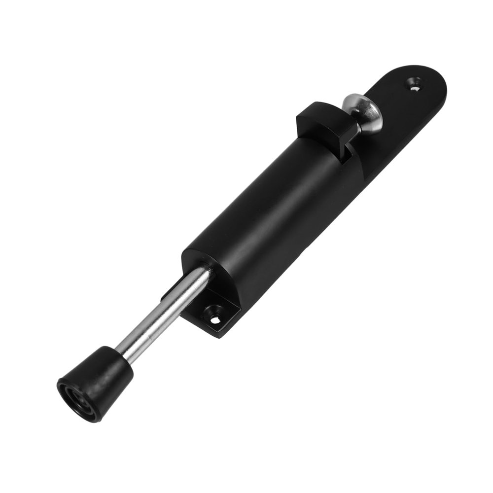 Heavy-Duty Black Zinc Alloy Door Stopper for Boats