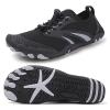 Barefoot Water Shoes for Women and Men, Black, Size 42 view 3