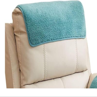 Miecoae Armrest and Headrest Cover for Couch or Sofa, Aquablue, No Pocket