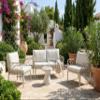 Beliani Eriche 3-Piece Light Beige Plastic Lounge Set view 2