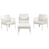 Beliani Eriche 3-Piece Light Beige Plastic Lounge Set view 4