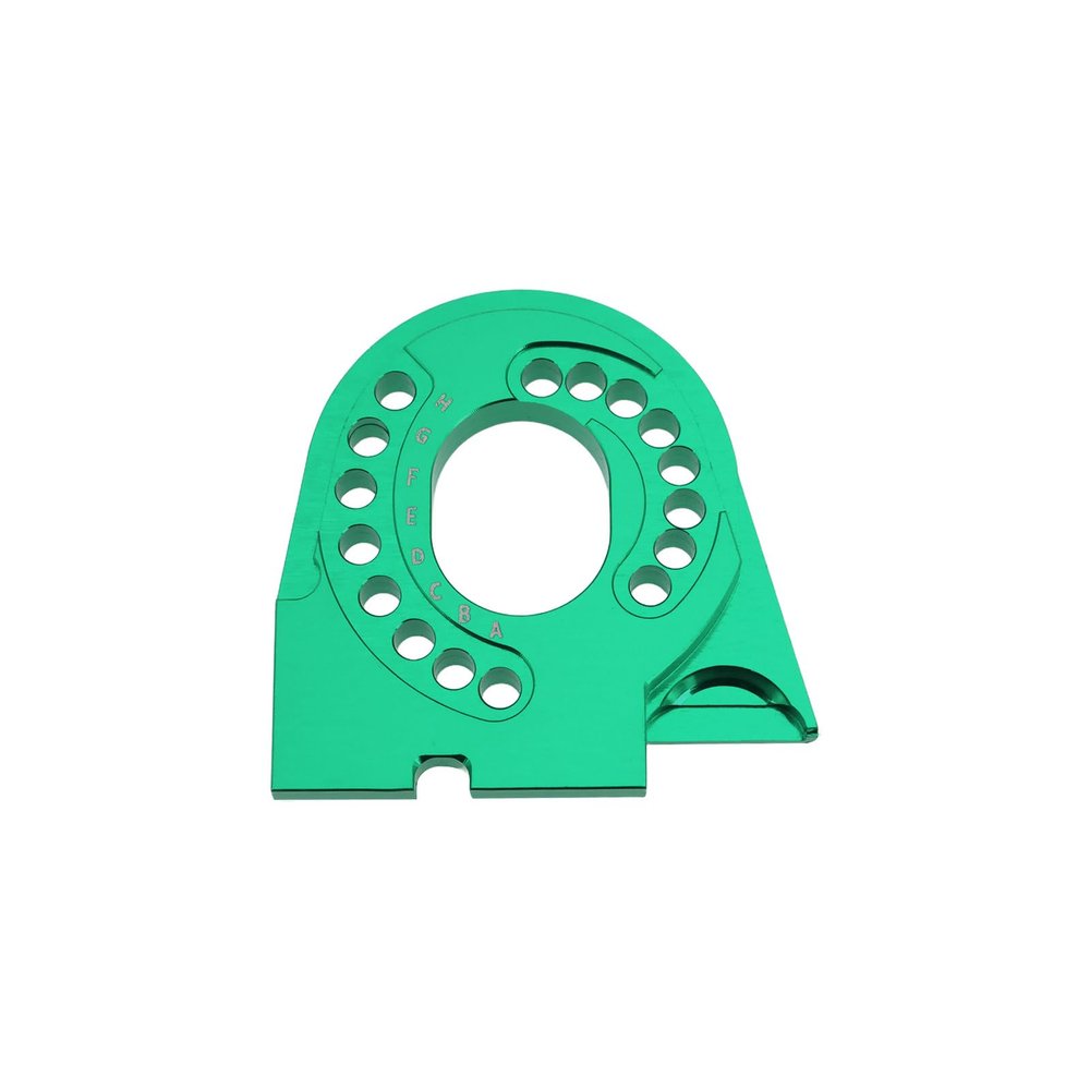 eMagTech Aluminum Motor Mount Plate Compatible with Traxxas 1/10 RC Crawler Cars (Green)