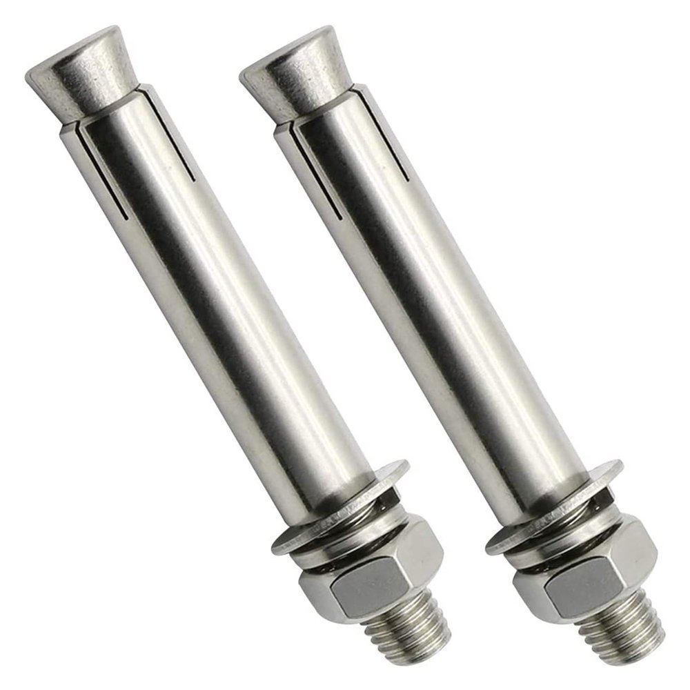 Expansion Anchors, 2-Pack, M16 Stainless Steel Expansion Bolts, External Hex Nut, M12x150