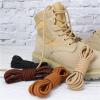 MMYUAK Round Shoelaces, 2-Pack, Durable Polyester, for Marder Boots, Women's, Men's, Outdoor, Hiking Boots and Sneakers, Brown, 120 cm view 4