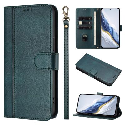 Samsung Galaxy S23 PU Leather Flip Case with Screen Protector, Stand and Card Holder, Green