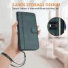 Samsung Galaxy S23 PU Leather Flip Case with Screen Protector, Stand and Card Holder, Green view 2