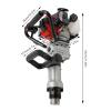 Ecoggeder 32.7cc 2-Stroke Gas-Powered Post Driver, 1000W view 3