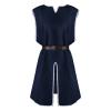 Foweknow Men's Medieval Clothing Tabard LARP Cosplay Viking Renaissance Tunic Top with Belt, Casual Linen Blouse, Steampunk Gothic Stage Costume view 1