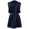 Foweknow Men's Medieval Clothing Tabard LARP Cosplay Viking Renaissance Tunic Top with Belt, Casual Linen Blouse, Steampunk Gothic Stage Costume view 4