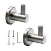 pangutheos 2-Pack Coat Hooks, Drill-Mount Towel Hooks view 1
