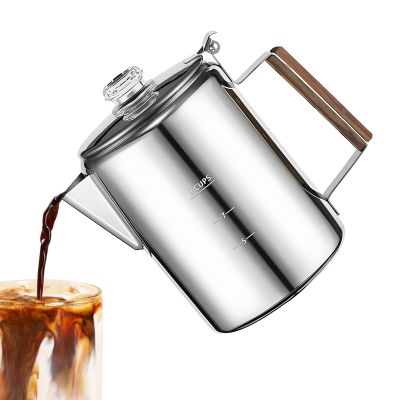 Kasmole Vintage Stainless Steel Camping Coffee Maker