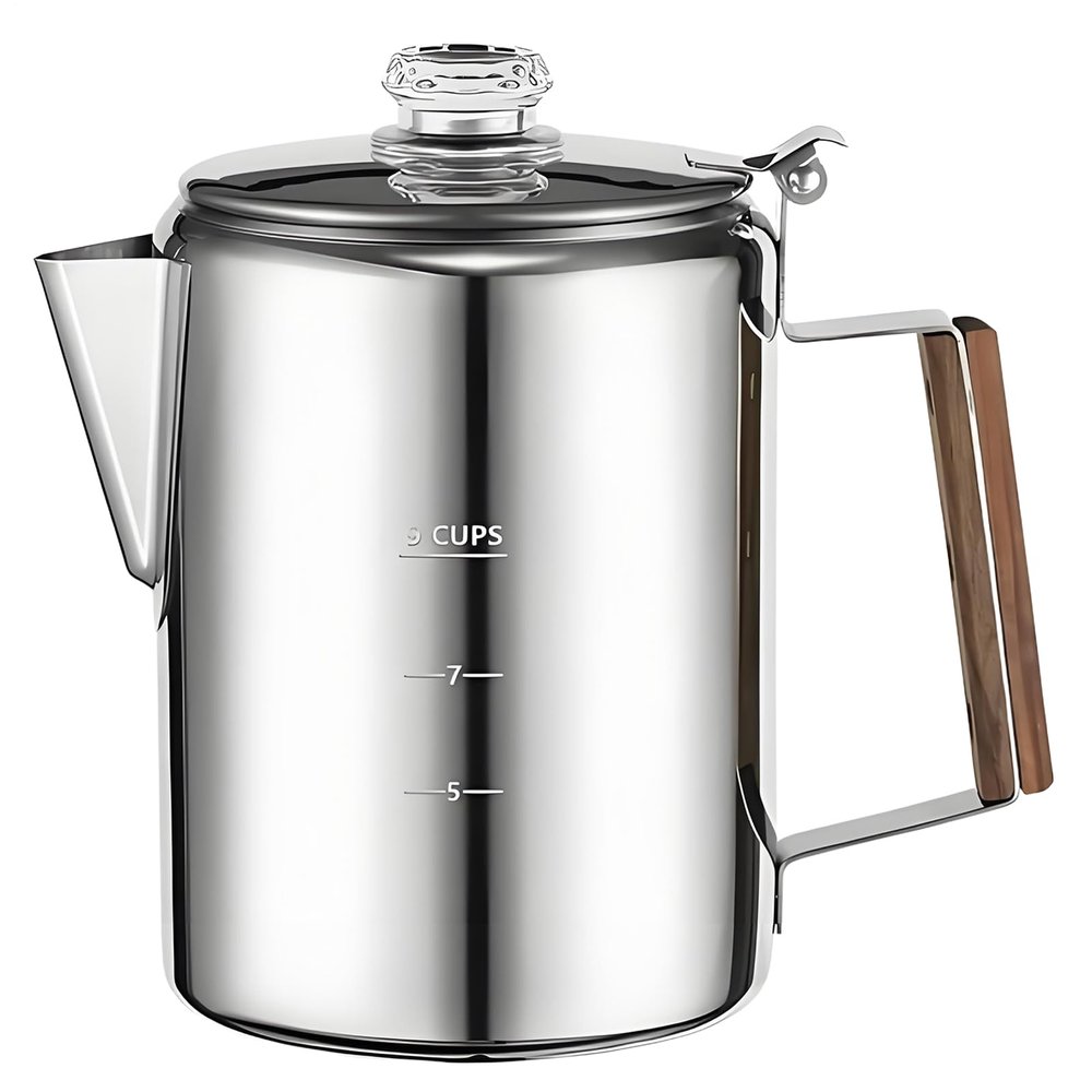 Vintage Portable Stainless Steel Coffee Percolator