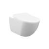 Creavit Wall-Hung Toilet Set, White, Rim-Off Rimless, 48.5 cm, Soft-Close Seat, Concealed 3/6 L Cistern view 2