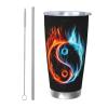 WSHFFILO Water and Fire Tai Chi Stainless Steel Car Mug, 590 ml view 1