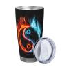 WSHFFILO Water and Fire Tai Chi Stainless Steel Car Mug, 590 ml view 2