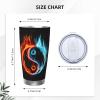 WSHFFILO Water and Fire Tai Chi Stainless Steel Car Mug, 590 ml view 4