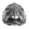 Warmhm Vintage Metal Turtle Figurine with Eight-Trigram Shell, Silver view 1