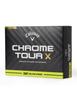 Callaway Chrome Tour X 360 Stripe Golf Ball, Yellow view 1