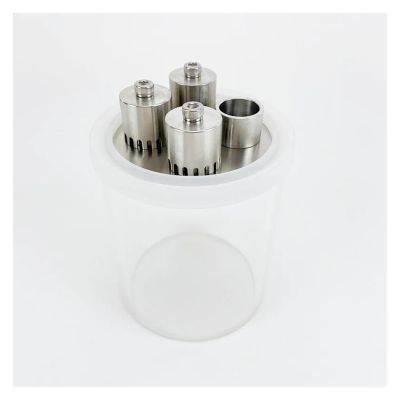 EKFBQBGW 3-Inch Bubble Plate Set, 304 Stainless Steel with Sule Borosilicate Glass and Double Card-Slot Gasket
