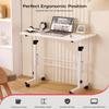 KLSMYHOKI Height-Adjustable Standing Desk with Wheels view 2