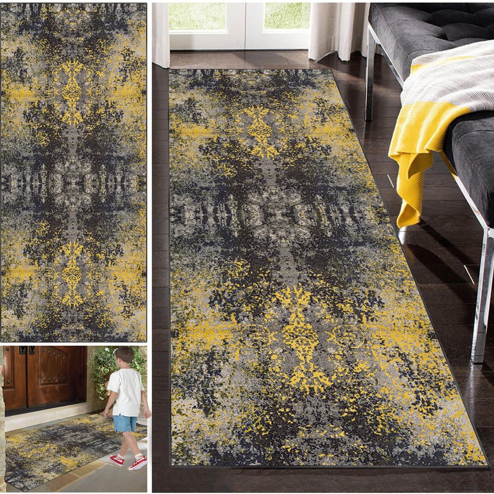 Long Hallway Runner Rug, Washable, Non-Slip, 70 x 250 cm