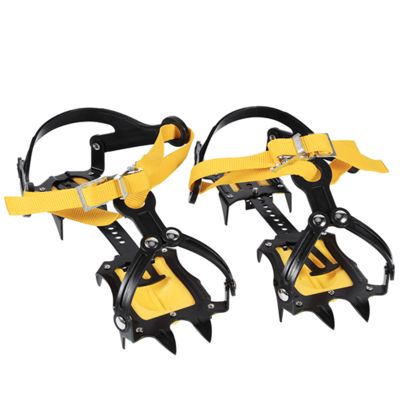 TARSHYRY 10-Tooth Ice Cleats for Shoes, Adjustable 20.5–31 cm, Strap Binding