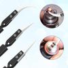 Sirxlevcy 6-Piece Ceramic Reverse-Lock Tweezer Set, Antimagnetic, with Straight and Curved Tips for Soldering Coils view 2