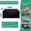 AEXOIO Waterproof Patio Furniture Cover 230 x 230 x 10 cm, Black view 3