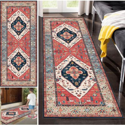 Long Hallway Runner Rug, Washable, Non-Slip, 120 x 160 cm