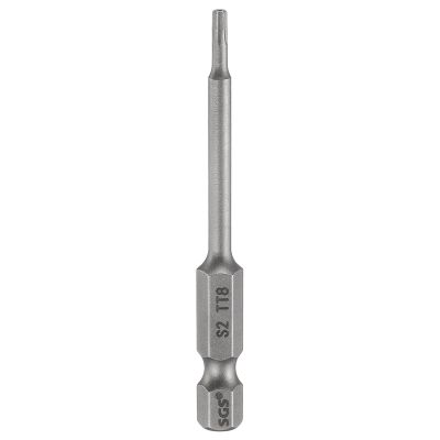 QUARKZMAN TT8 Security Torx Bit, 65 mm Long, 1/4-Inch Magnetic S2 Steel
