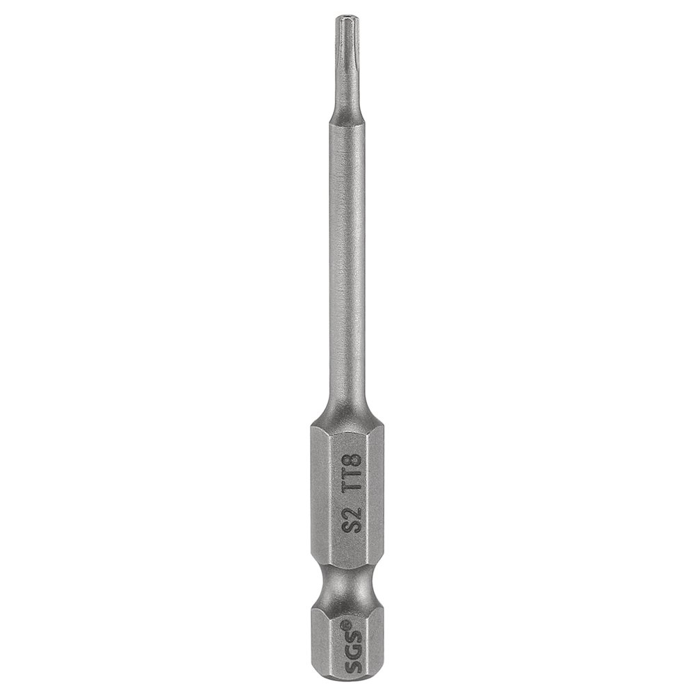 QUARKZMAN TT8 Security Torx Bit, 65 mm Long, 1/4-Inch Magnetic S2 Steel