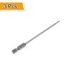 QUARKZMAN 3-Piece TT8 Security Torx Bit Set, 100 mm Long, 1/4 in. Magnetic Hex Shank, S2 Steel view 3