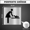 LEIASA | Mother & Baby Changing Room Sign - 10 x 10 cm - Aluminum - Baby Care view 3