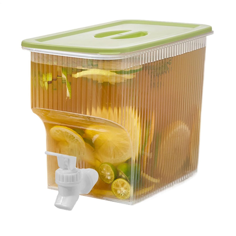 RhineCart Basics Transparent Portable Beverage Dispenser for Cocktails and Lemonade