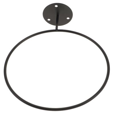 BESTonZON Black Metal Wall-Mounted Ball Rack for Basketball and Soccer