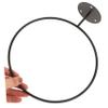BESTonZON Black Metal Wall-Mounted Ball Rack for Basketball and Soccer view 3