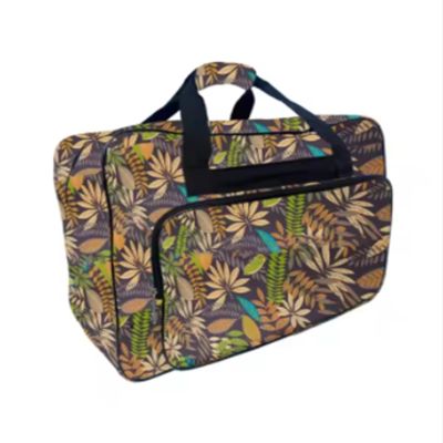 ENWWCH Sewing Machine Bag with Shoulder Strap, Brown