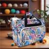 ENWWCH Sewing Machine Bag with Shoulder Strap, Brown view 4