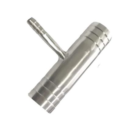 304 Stainless Steel Barbed Hose Reducer Tee, 20 x 6 x 20 mm, 1 Piece