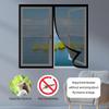 Magnetic Insect Screen for Windows, 85 x 105 cm, No-Drill, Self-Closing, Black view 2