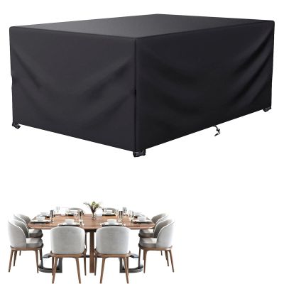 BDBSGBH 220 x 210 x 90 cm Waterproof Garden Furniture Cover, 420D Oxford Fabric, Black